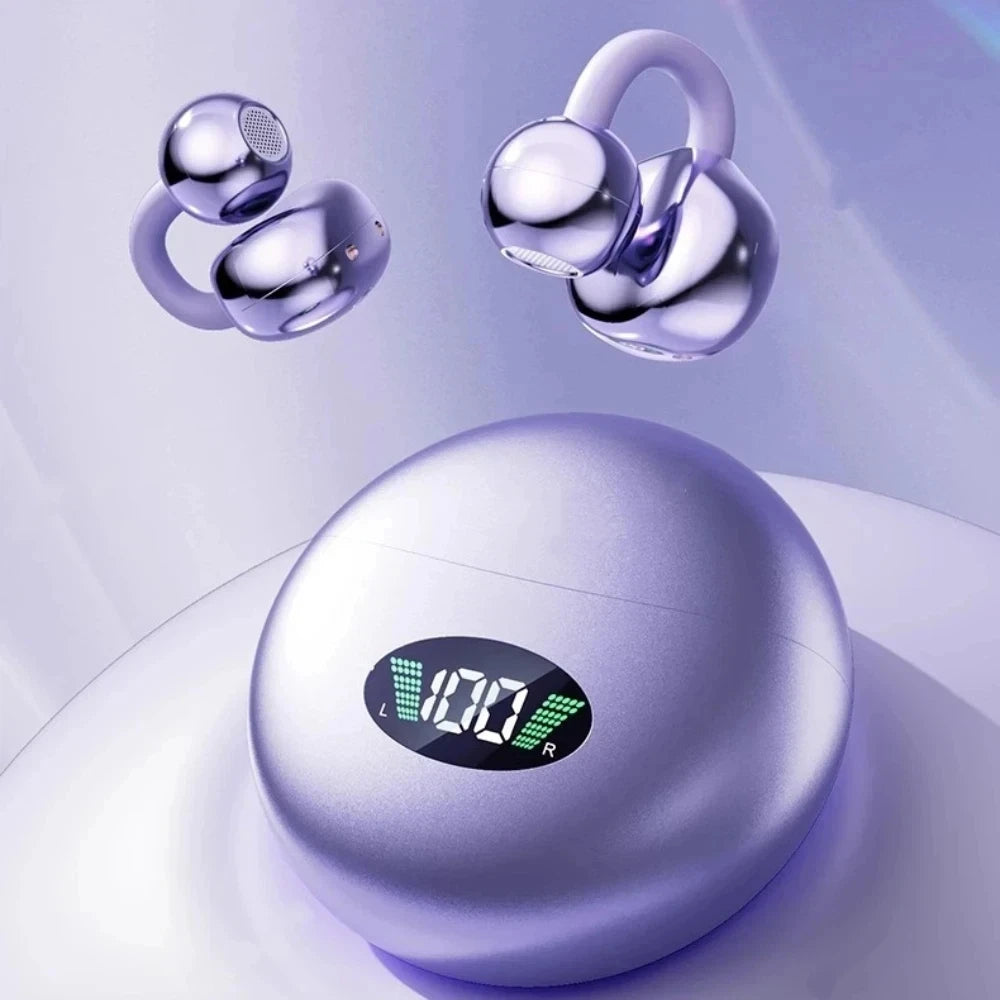 NuveSleep DreamBuds 2.0 open-ear clip earbuds with LED charging case
